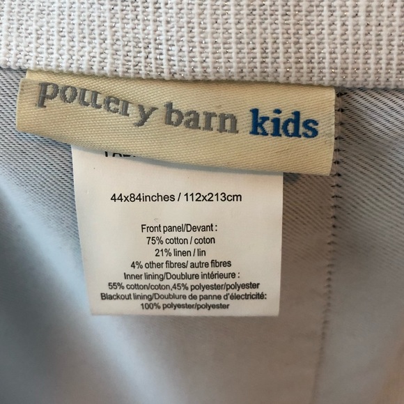2 blackout pottery barn kids neutral curtains - Picture 3 of 3